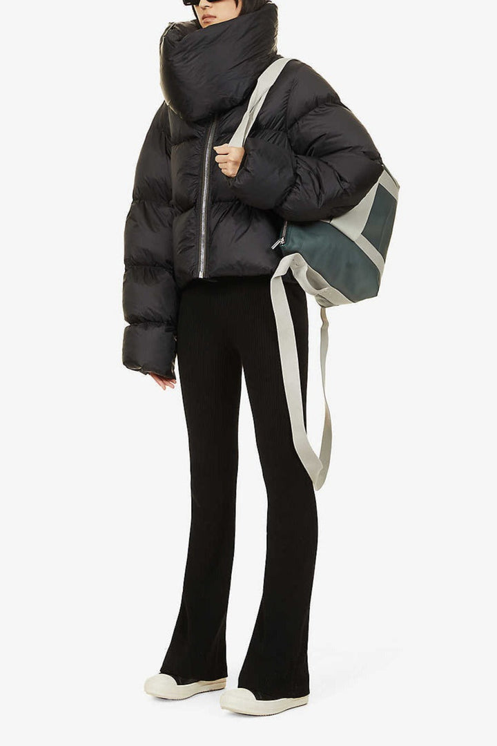Lune London | Neck Scarf Collar Quilted Puffer Jacket