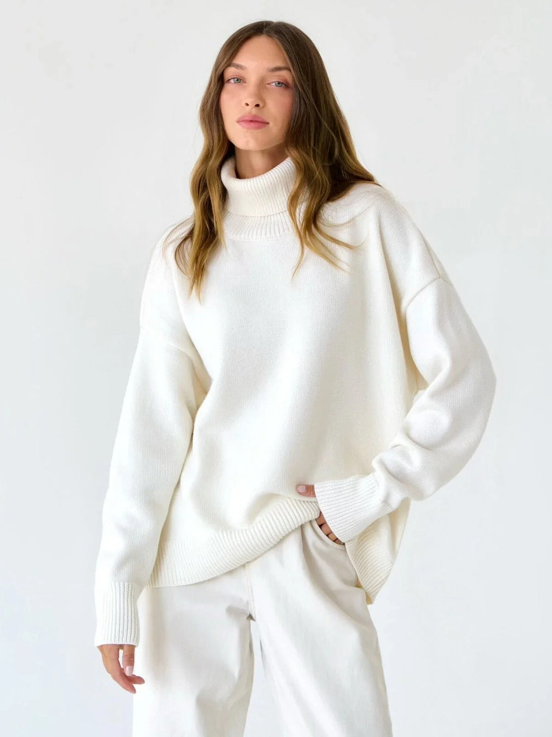 Lune London | Cozy Oversized Sweater with Turtleneck