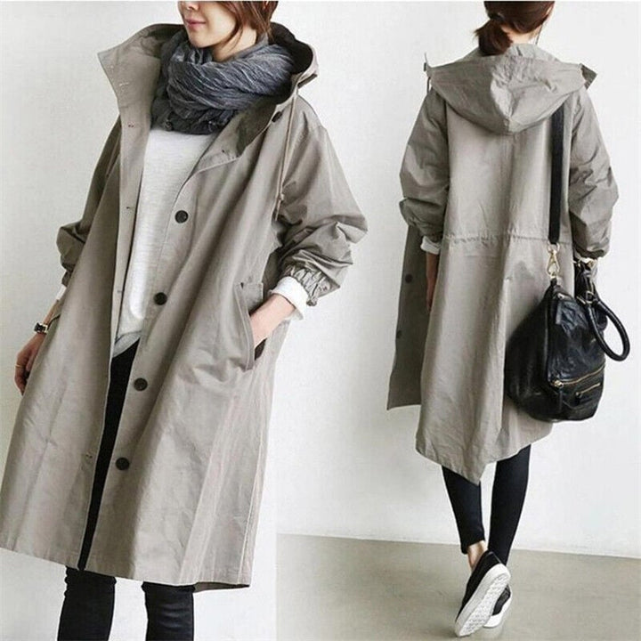 Lune London | Hooded trench coat for women