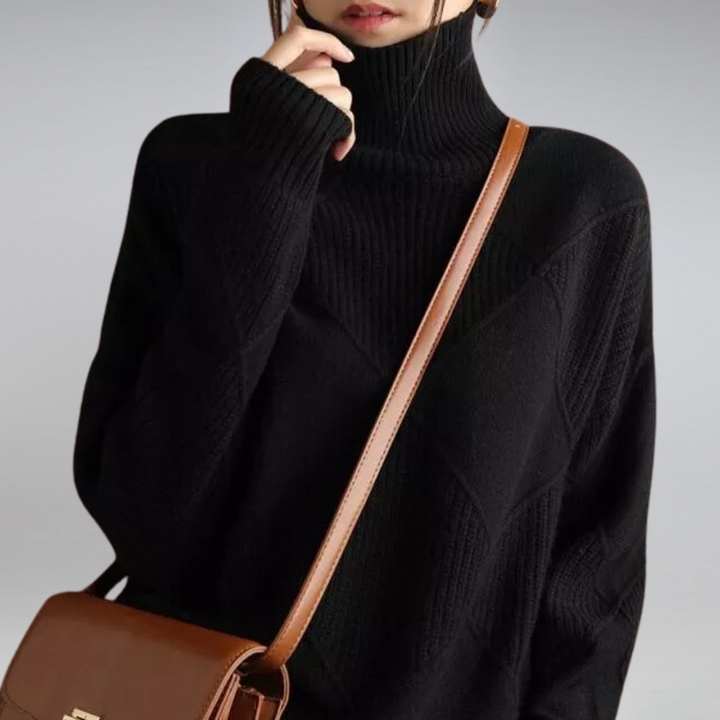 Lune London | Soft Cashmere Women's Turtleneck Sweater