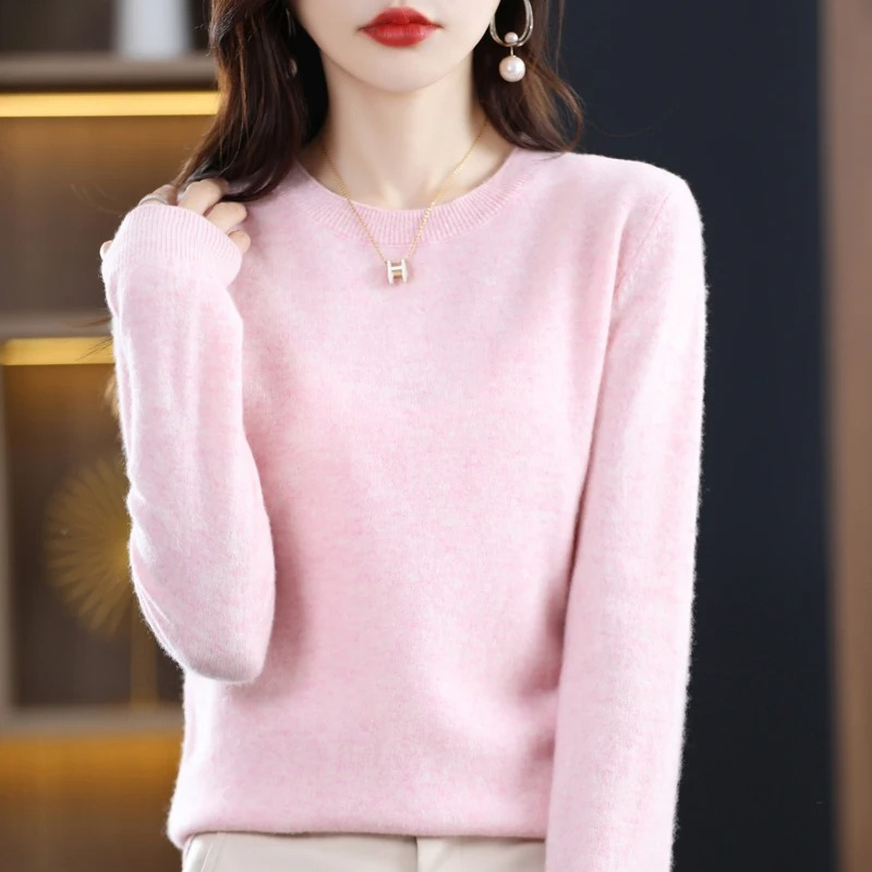 Lune London | Women's Cashmere Sweater Classic Round Neck Soft Stylish