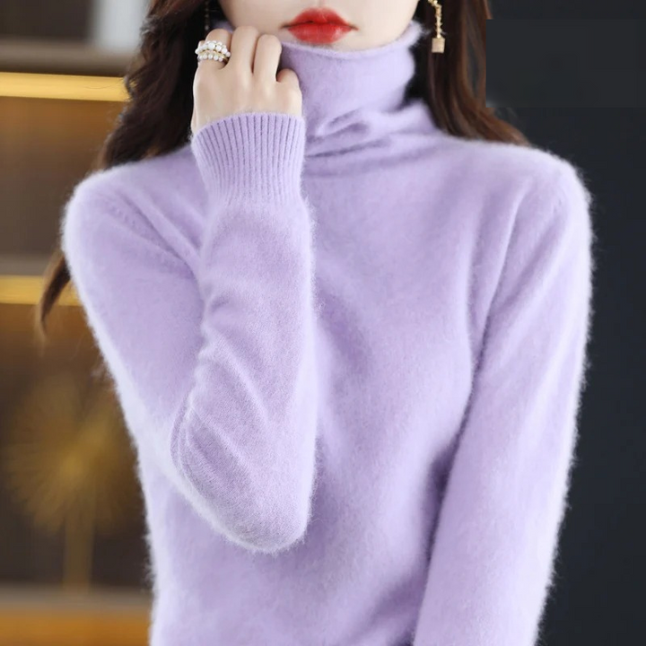 Lune London | Cashmere Pullover Women Soft Turtleneck Sweater Warm & Luxurious Design