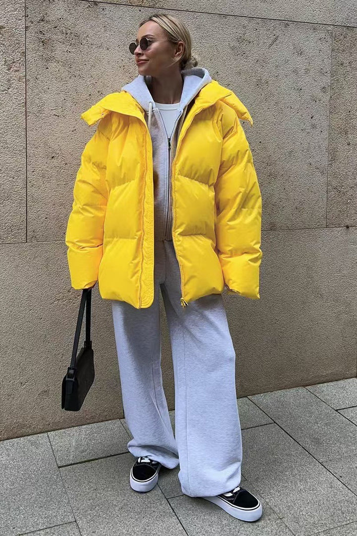 Lune London | Duty Zipper Hooded Puffer Coat