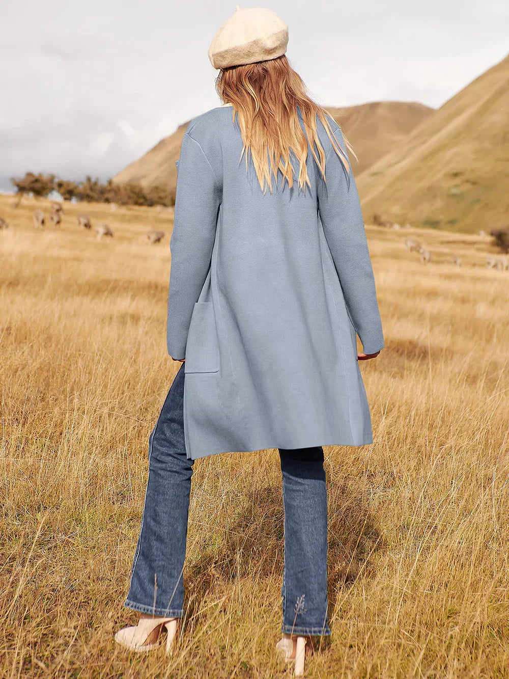 Lune London | Coat - Loose Fit - Knee Length - Wide Lapel - Minimalist Design