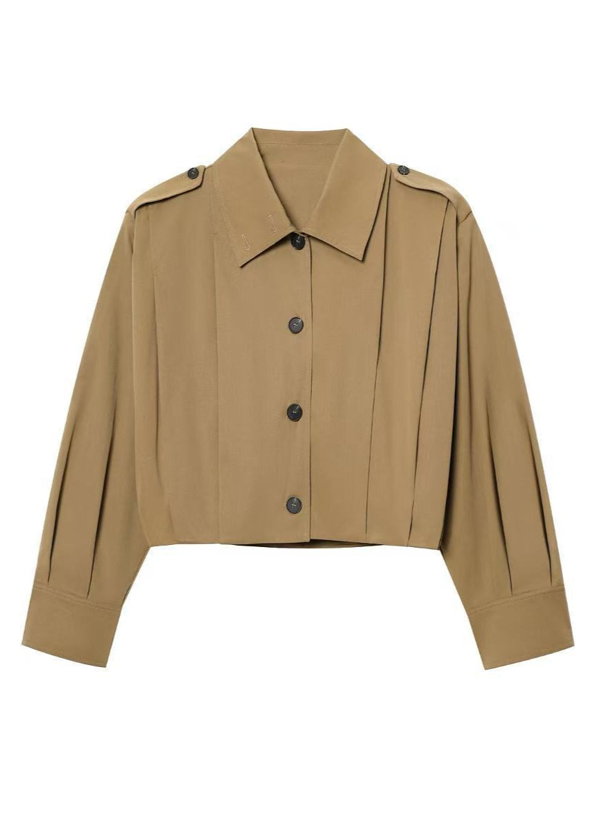 Lune London | Button jacket with shoulder tabs – Khaki