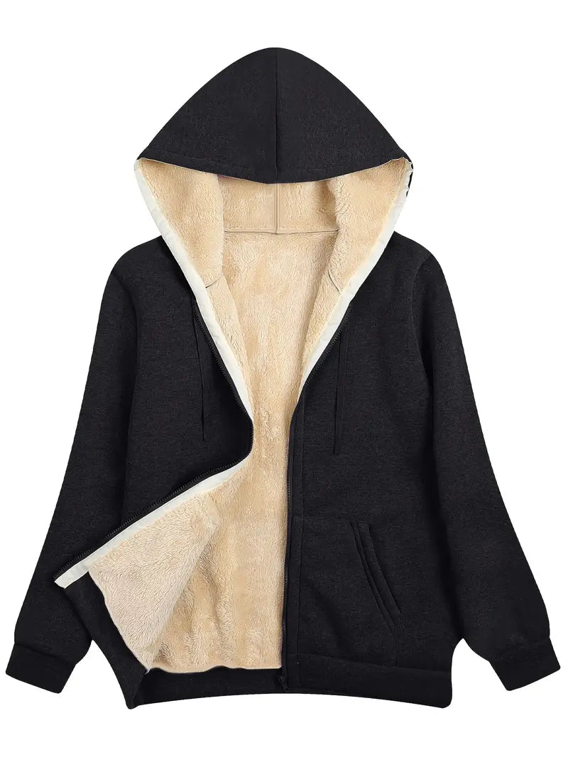 Lune London | Warm and Soft Hoodie Jacket for Women Perfect for Winter