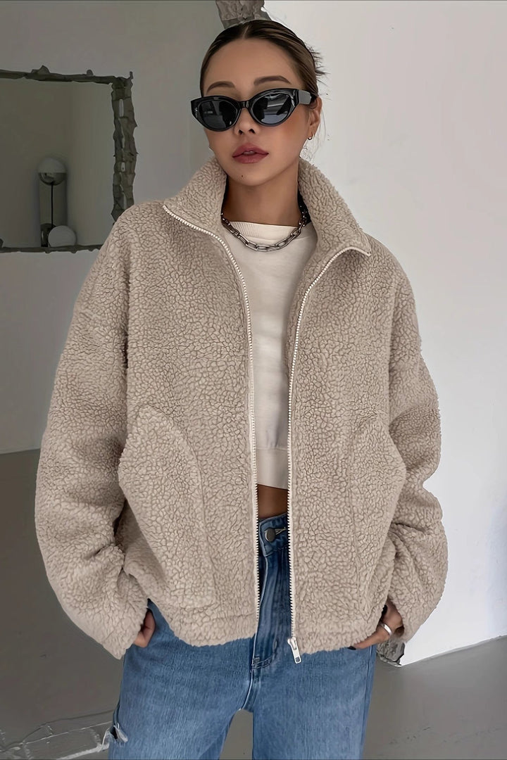 Lune London | High Collar Fleece Jacket