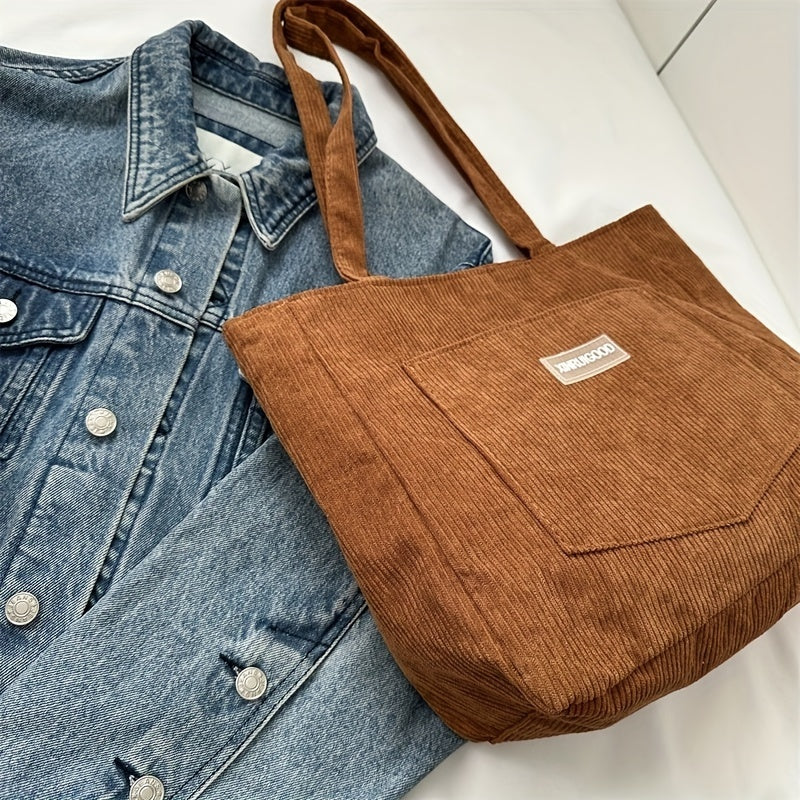 Lune London | Elegant Women's Bag Made Of High-Quality Cord Fabric Vegan Leather