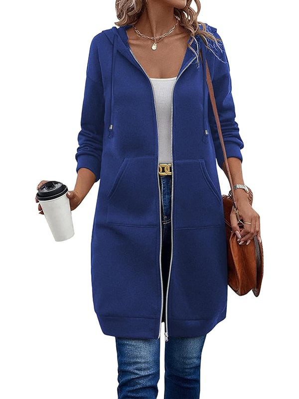Lune London | Long hooded jacket with zipper