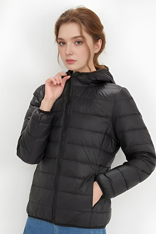 Lune London | Slim Fit Hooded Puffer Jacket