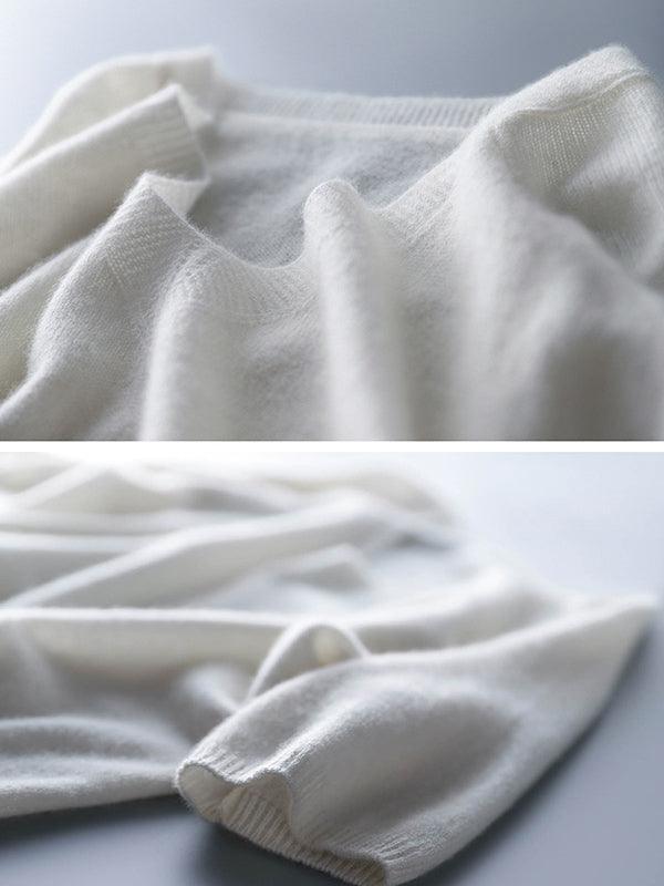 Lune London | Luxurious soft cashmere V neck sweater for women