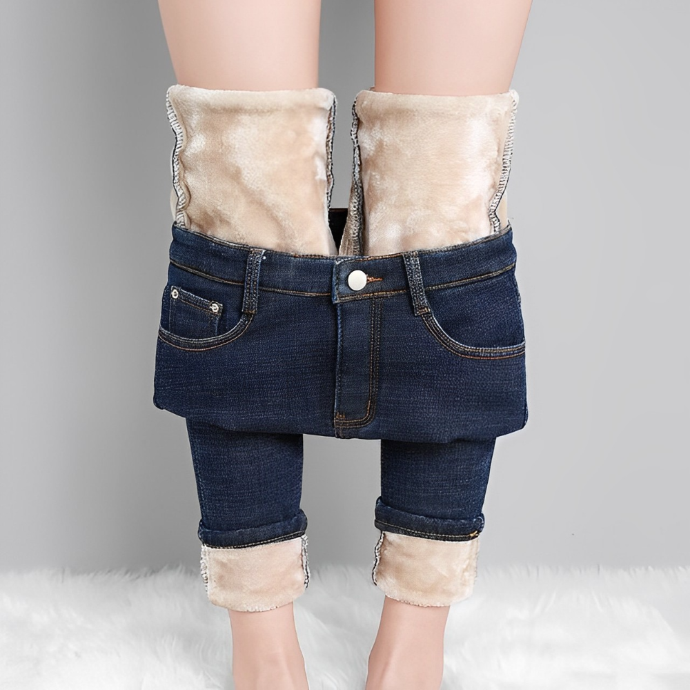 Lune London | Jeans extensibles en polaire et chauds