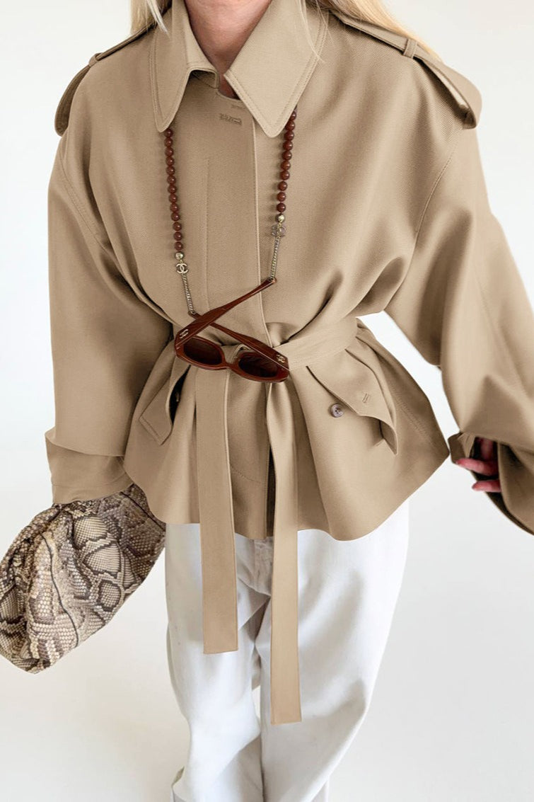 Lune London | Fake Suede Draped Jacket