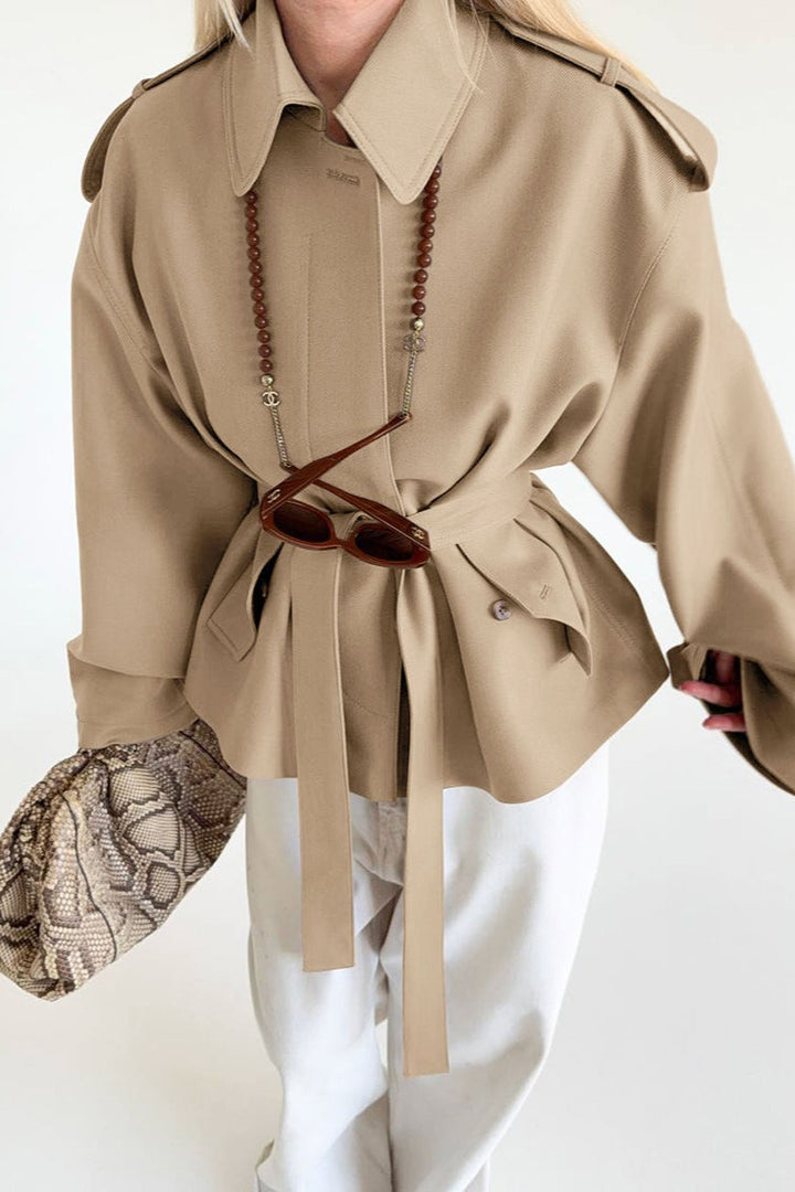 Lune London | Fake Suede Draped Jacket