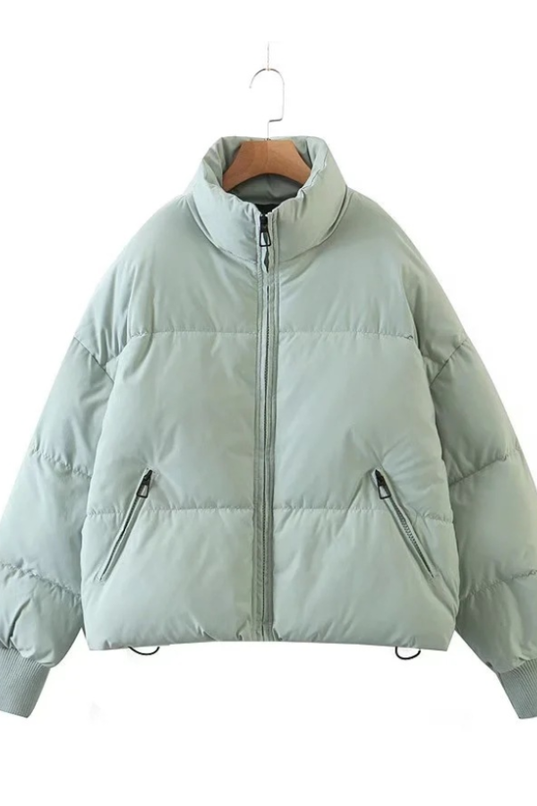 Lune London | Collars Zipper Pocket Thick Warm Cotton Jacket