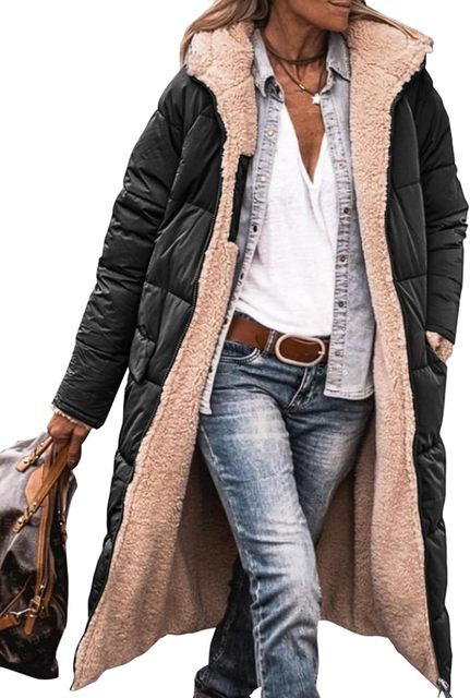Lune London | casual women's fleece hooded coat – Various colors