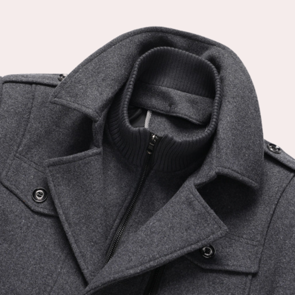 Chic und Stil | Elegant two-piece winter coat - Elegant office and leisure jacket