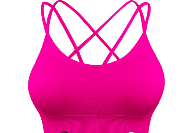 Lune London | 3Er Pack Women's Sports Bra Padded Crisscross Yoga Bra Seamless Medium Impact Fitness Activewear