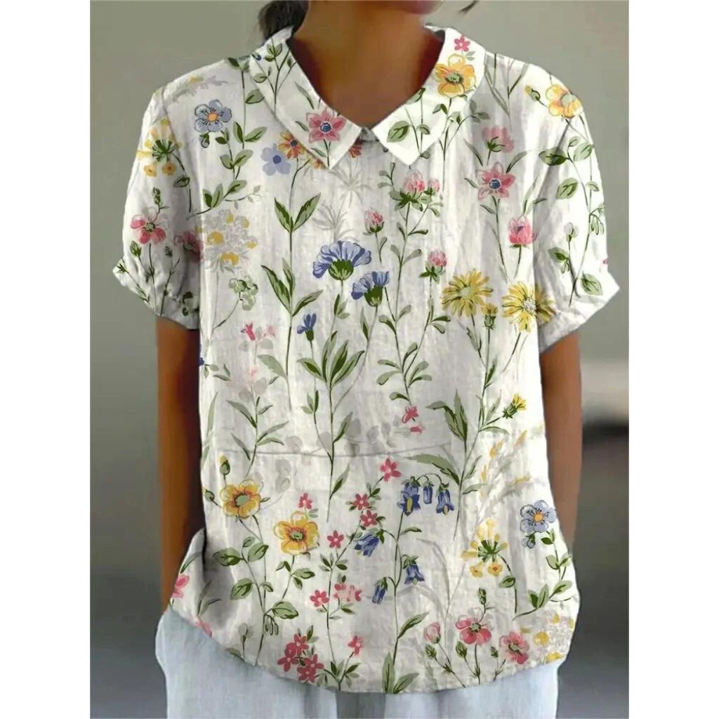 Lune London | Casual women's shirt with floral print