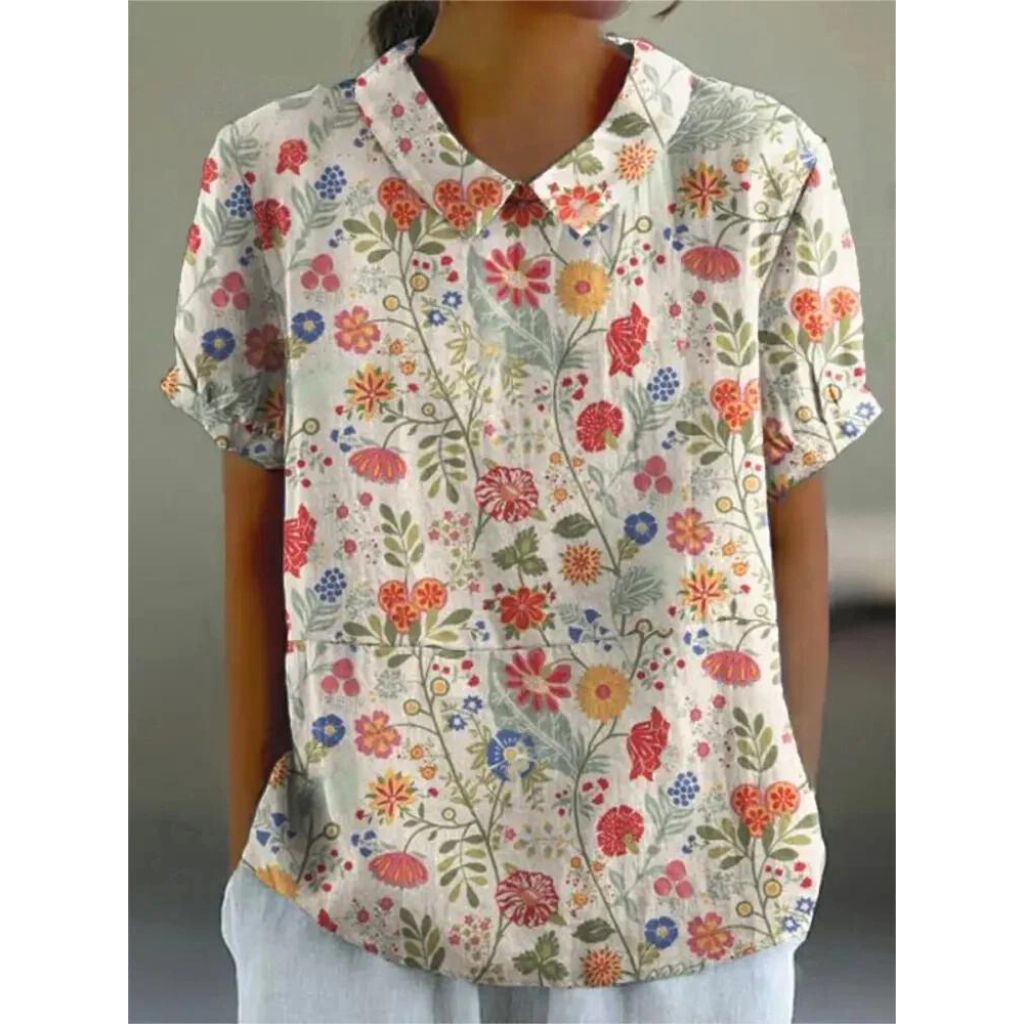 Lune London | Casual women's shirt with floral print