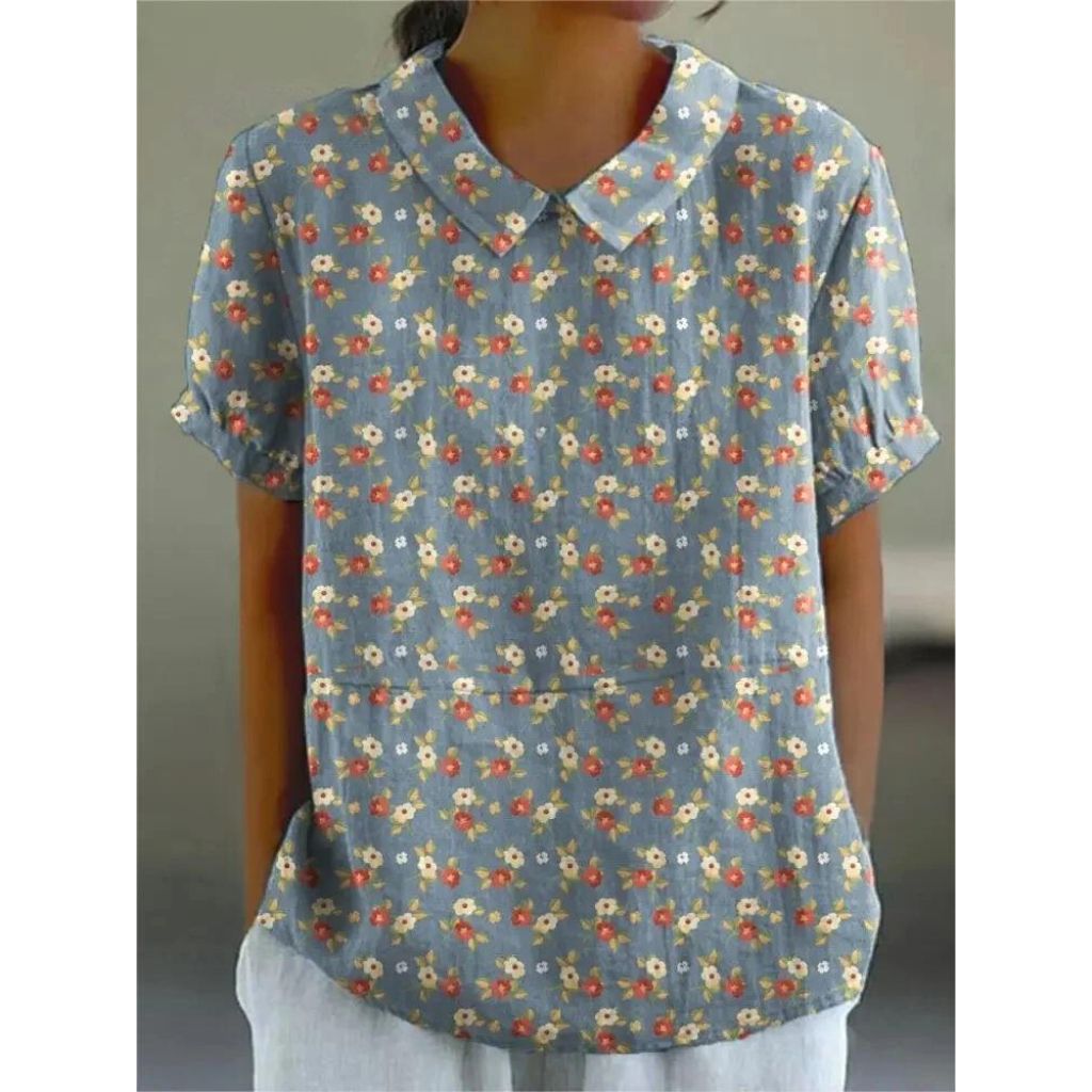 Lune London | Casual women's shirt with floral print