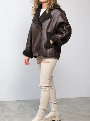 Lune London | Vintage Faux Leather Jacket for Women