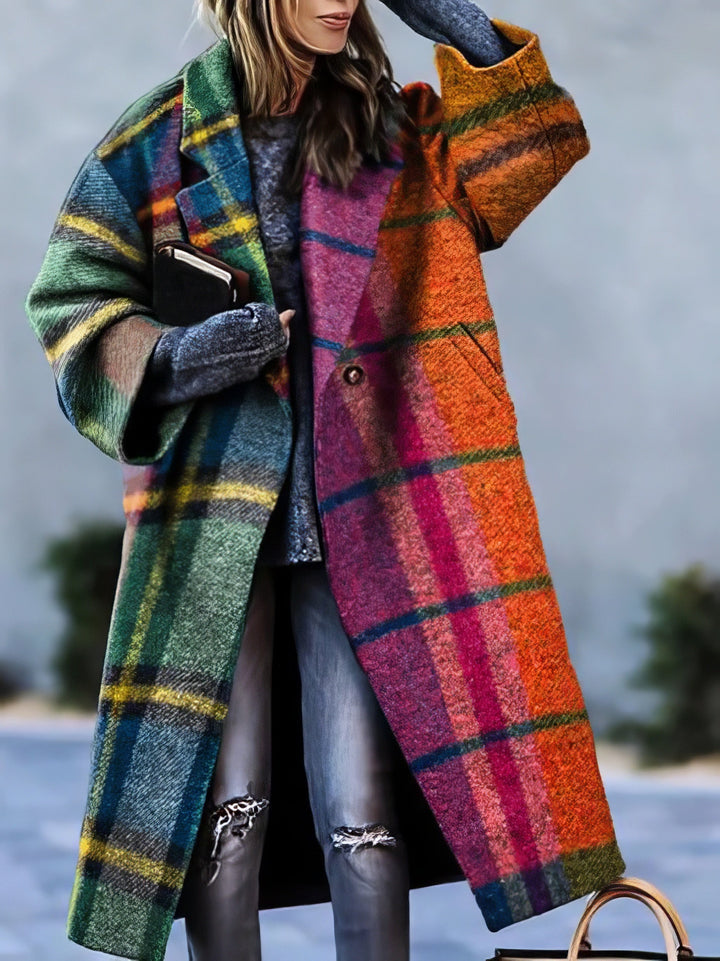 Lune London | Long coat for women with lapel collar for autumn and winter