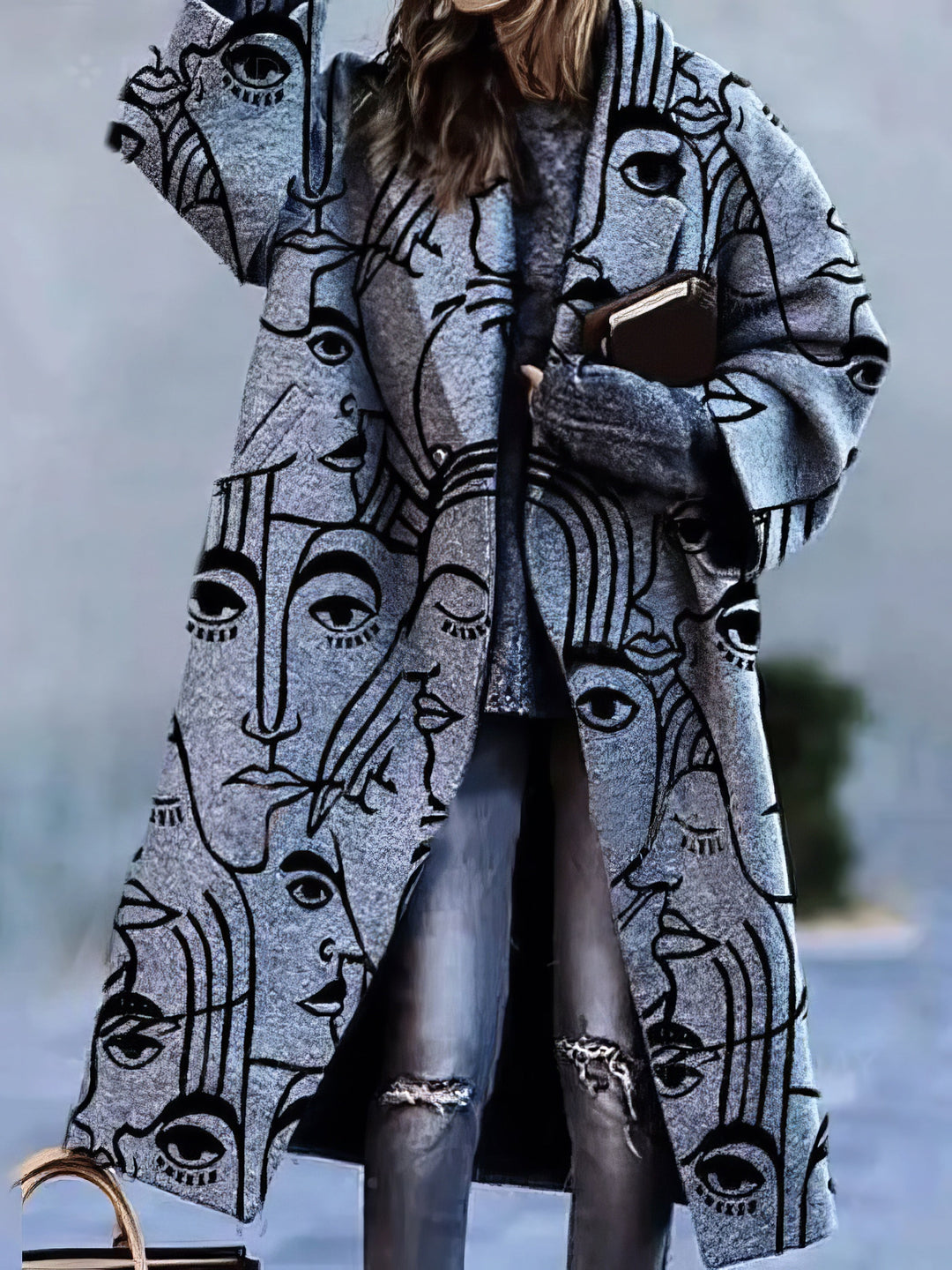 Lune London | Long coat for women with lapel collar for autumn and winter