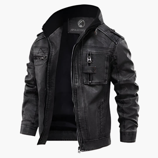 Lune London | Vintage style leather jacket - Urban fashion classic for everyday and leisure