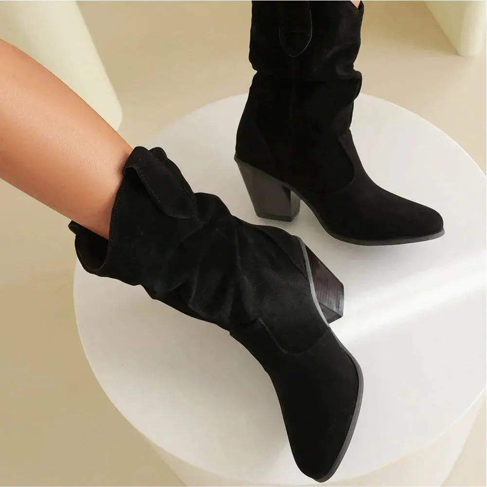 Lune London | Women's Western Cowboy Style Retro Fashion Boots