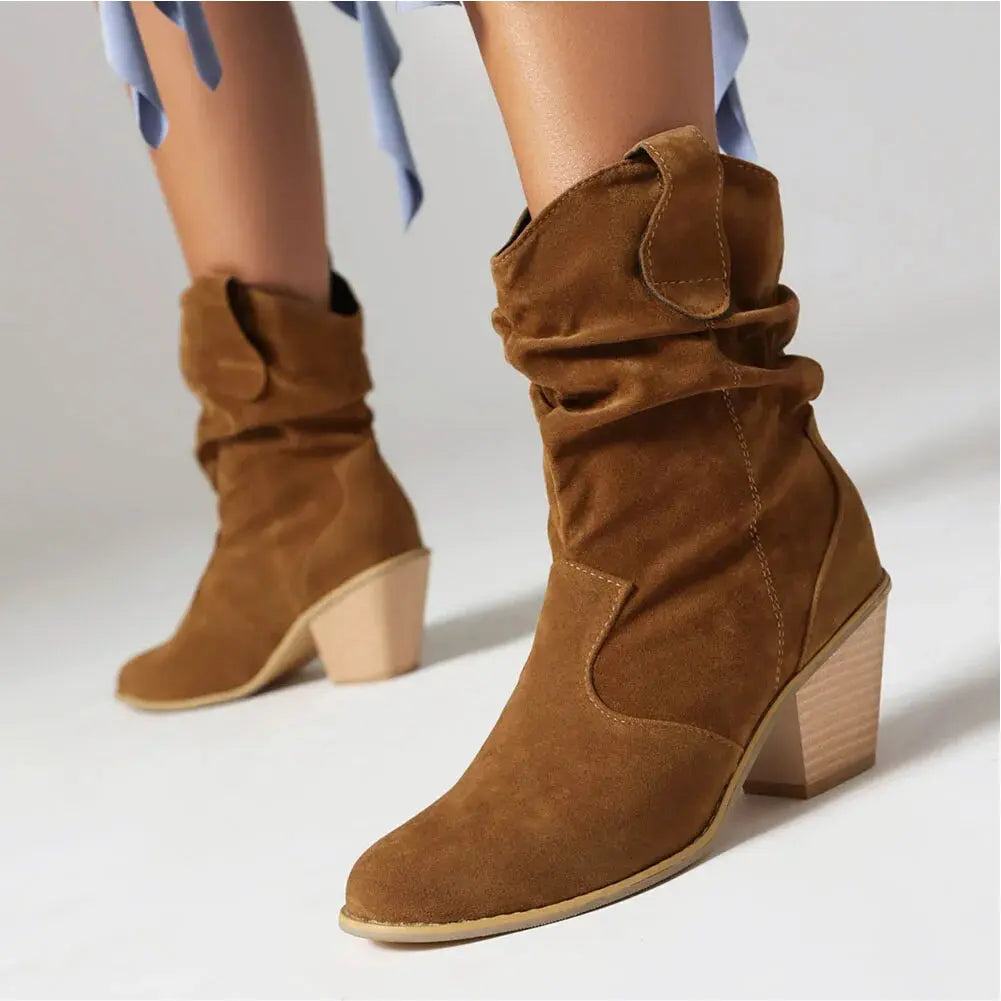 Lune London | Women's Western Cowboy Style Retro Fashion Boots