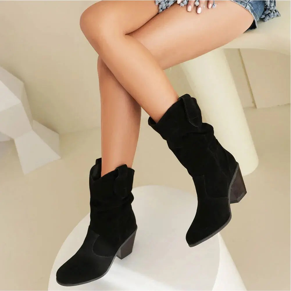 Lune London | Women's Western Cowboy Style Retro Fashion Boots