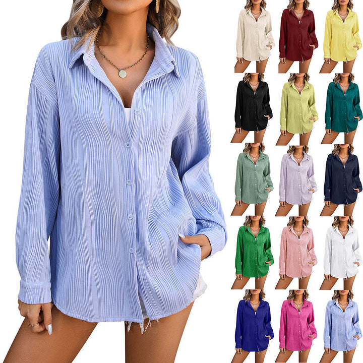 Lune London | Sun protection shirt for women with wavy texture