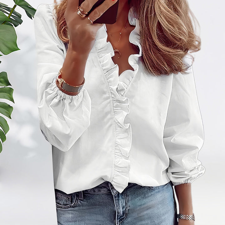 Lune London | Spring and Summer New Lotus Leaf Collar Women's Shirt