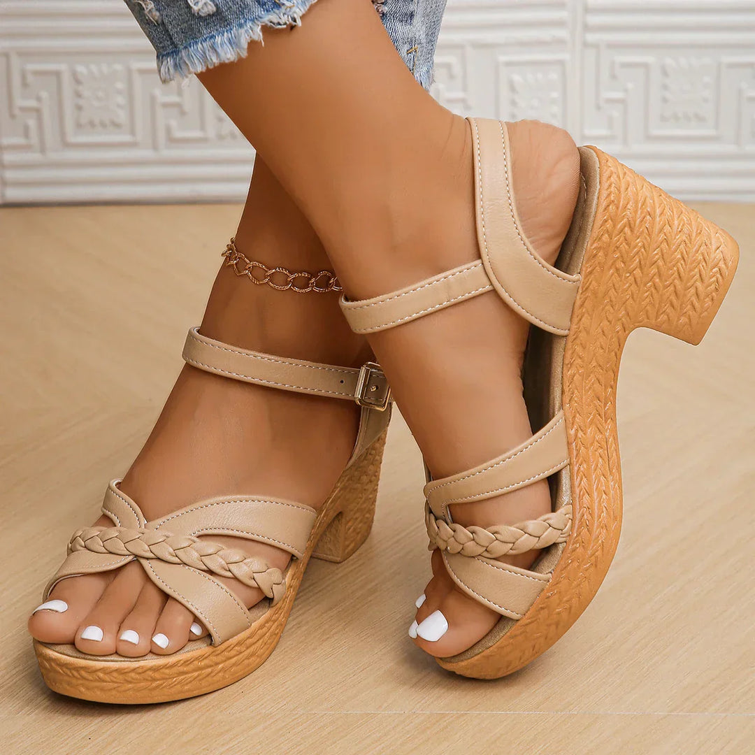 Lune London | Platform High-Heels Sandals with Ankle Strap