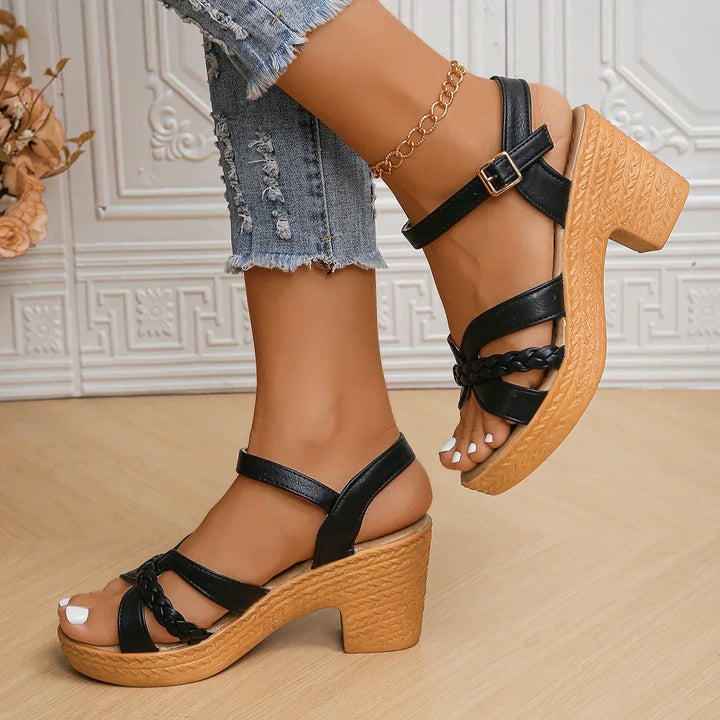 Lune London | Platform High-Heels Sandals with Ankle Strap