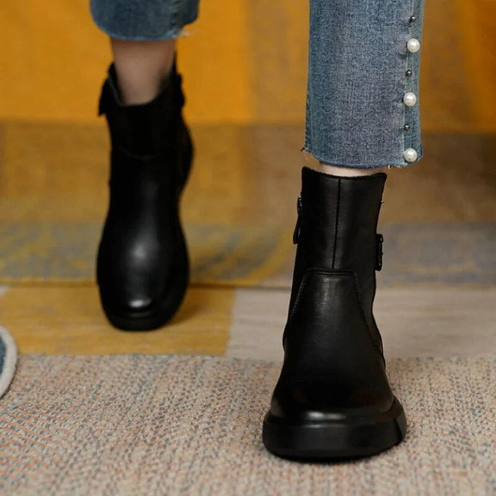 Lune London | Ankle boots for women, side buckle - Comfort Fit