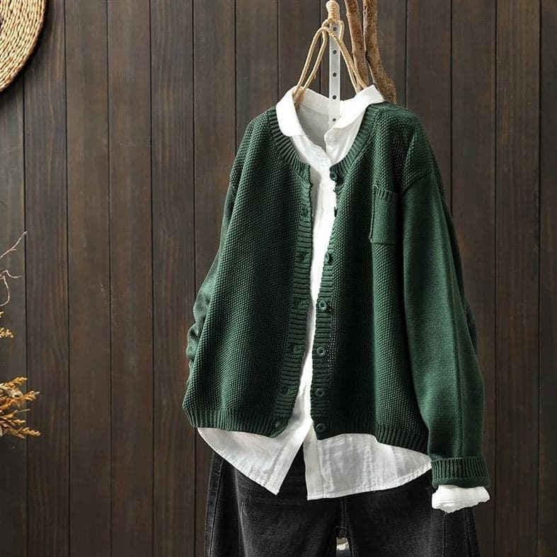 Lune London | Cardigan - Knit - Button Closure - Oversized Fit - Soft and Comfortable