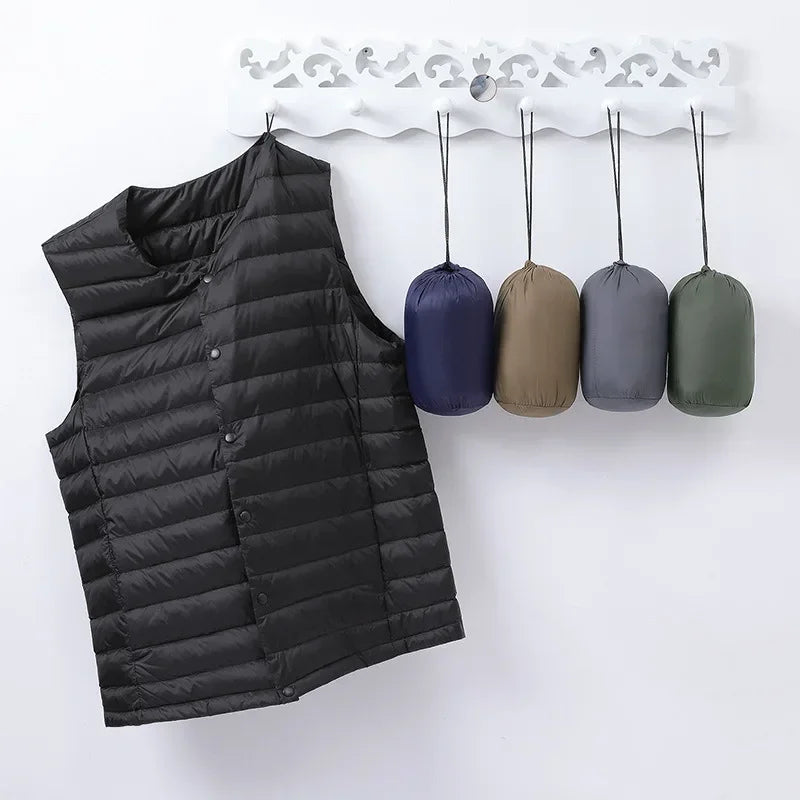 Lune London | Ultralight and warm sleeveless down vest for men - Autumn/Winter