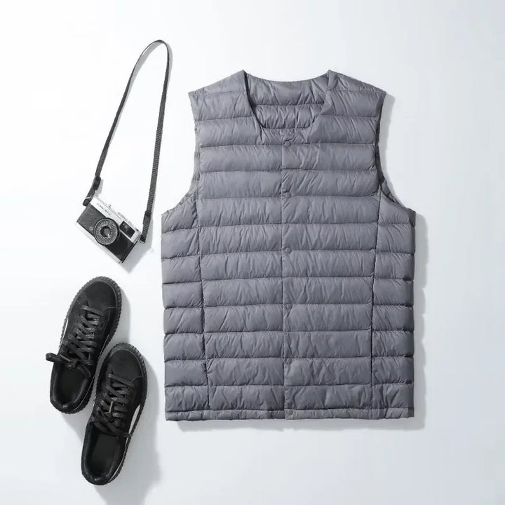 Lune London | Ultralight and warm sleeveless down vest for men - Autumn/Winter