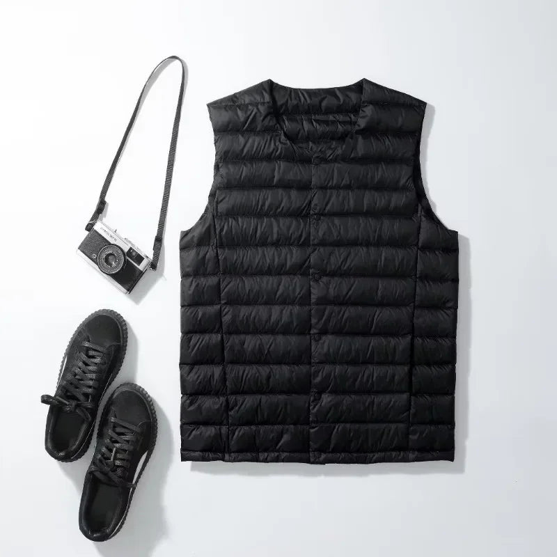 Lune London | Ultralight and warm sleeveless down vest for men - Autumn/Winter