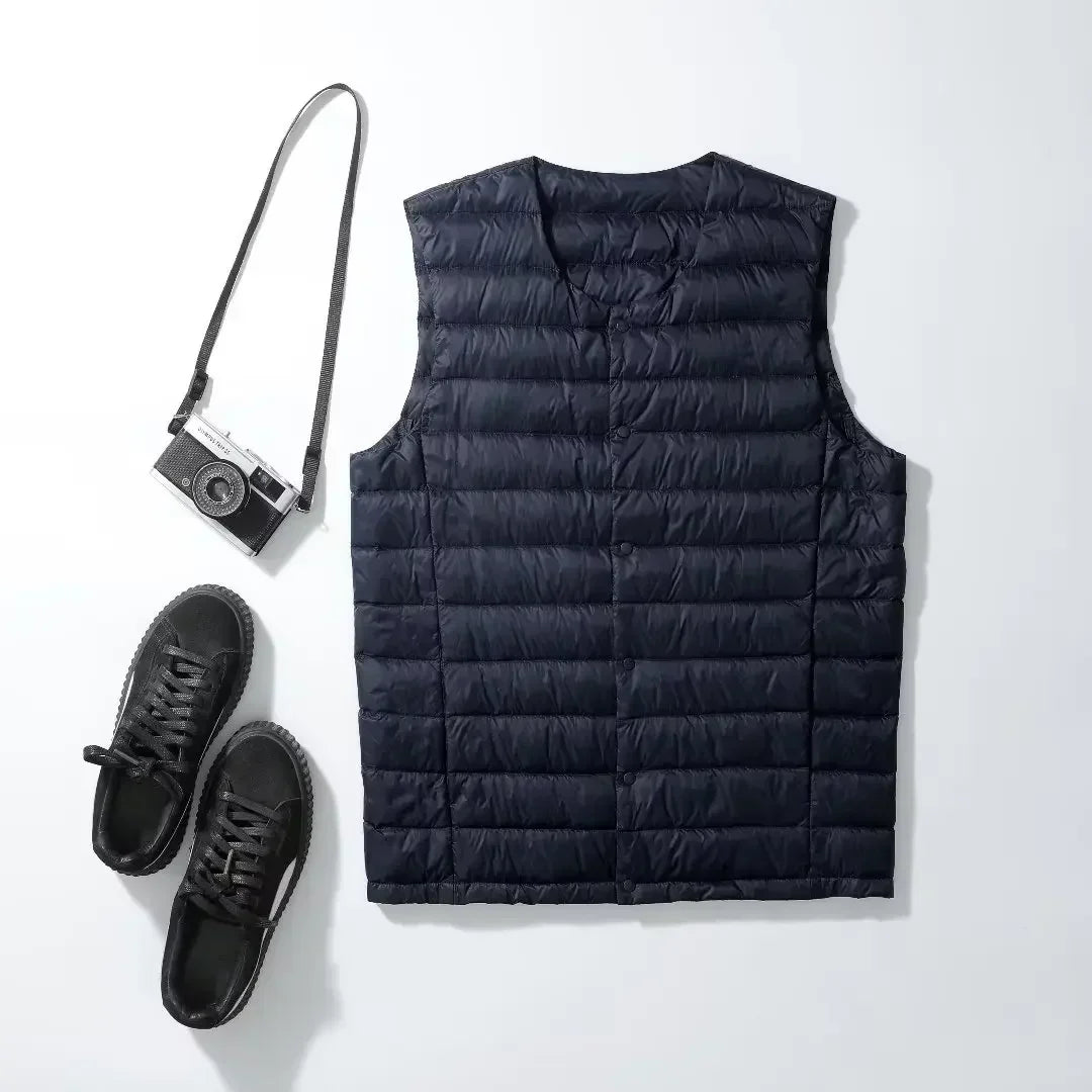 Lune London | Ultralight and warm sleeveless down vest for men - Autumn/Winter