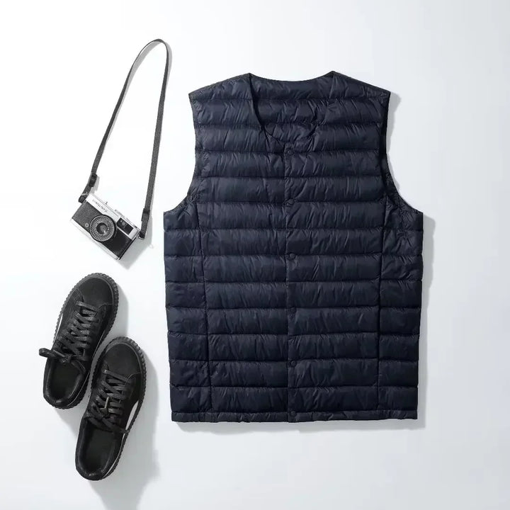 Lune London | Ultralight and warm sleeveless down vest for men - Autumn/Winter