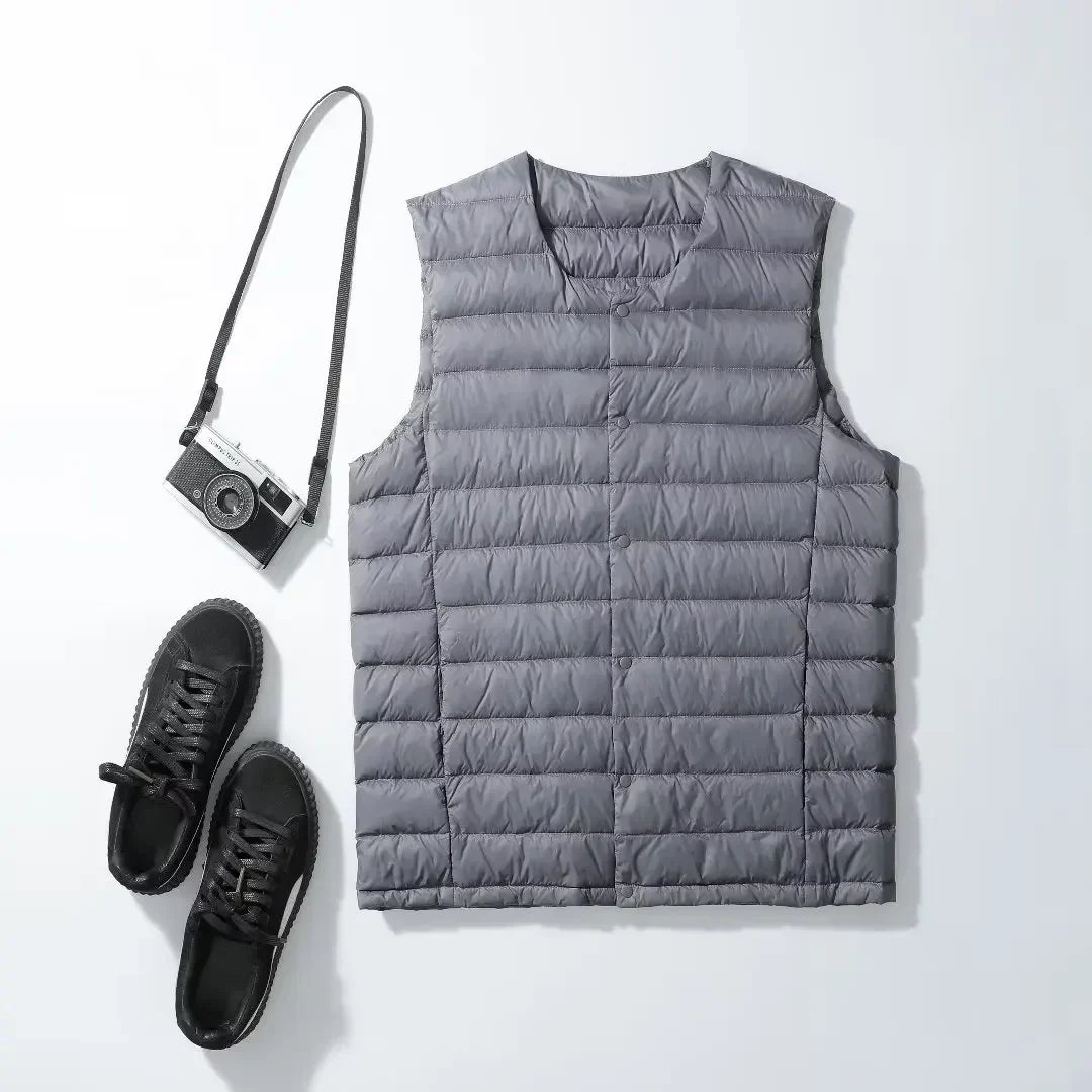 Lune London | Ultralight and warm sleeveless down vest for men - Autumn/Winter