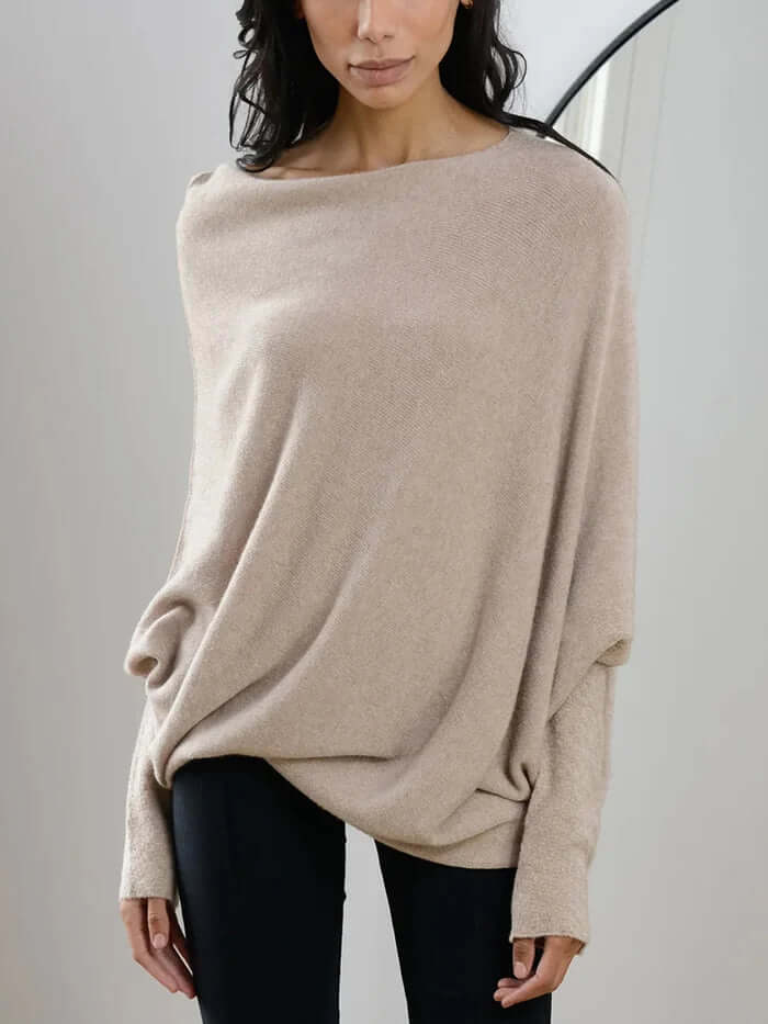 Lune London | Draped turtleneck sweater women - Women's sweater