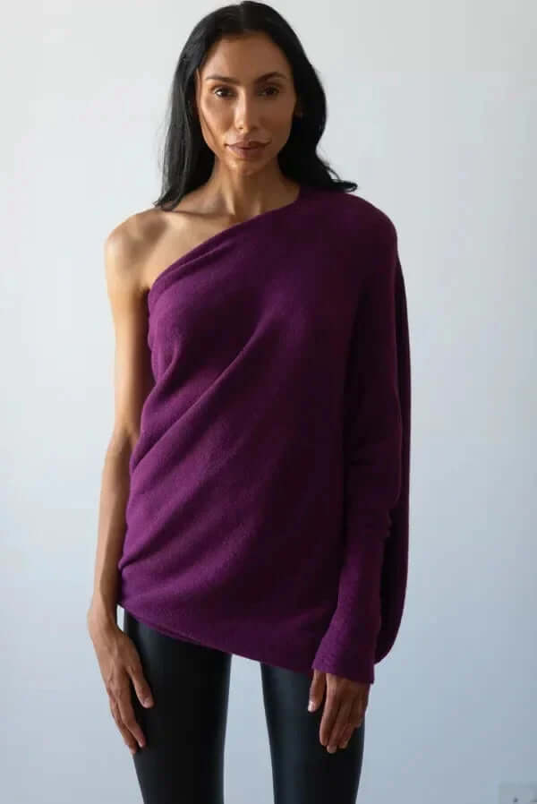 Lune London | Draped turtleneck sweater women - Women's sweater