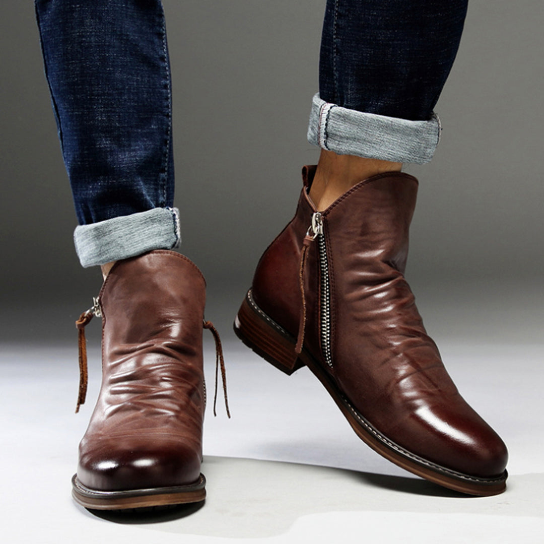 Lune London | Casual Autumn Stylish Boots with Zipper for Men