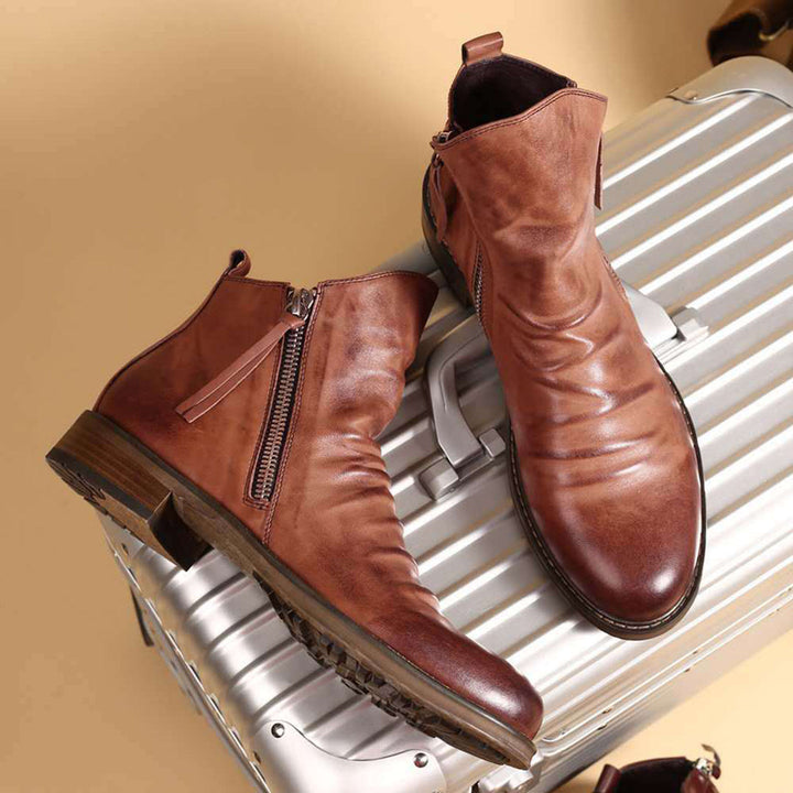 Lune London | Casual Autumn Stylish Boots with Zipper for Men