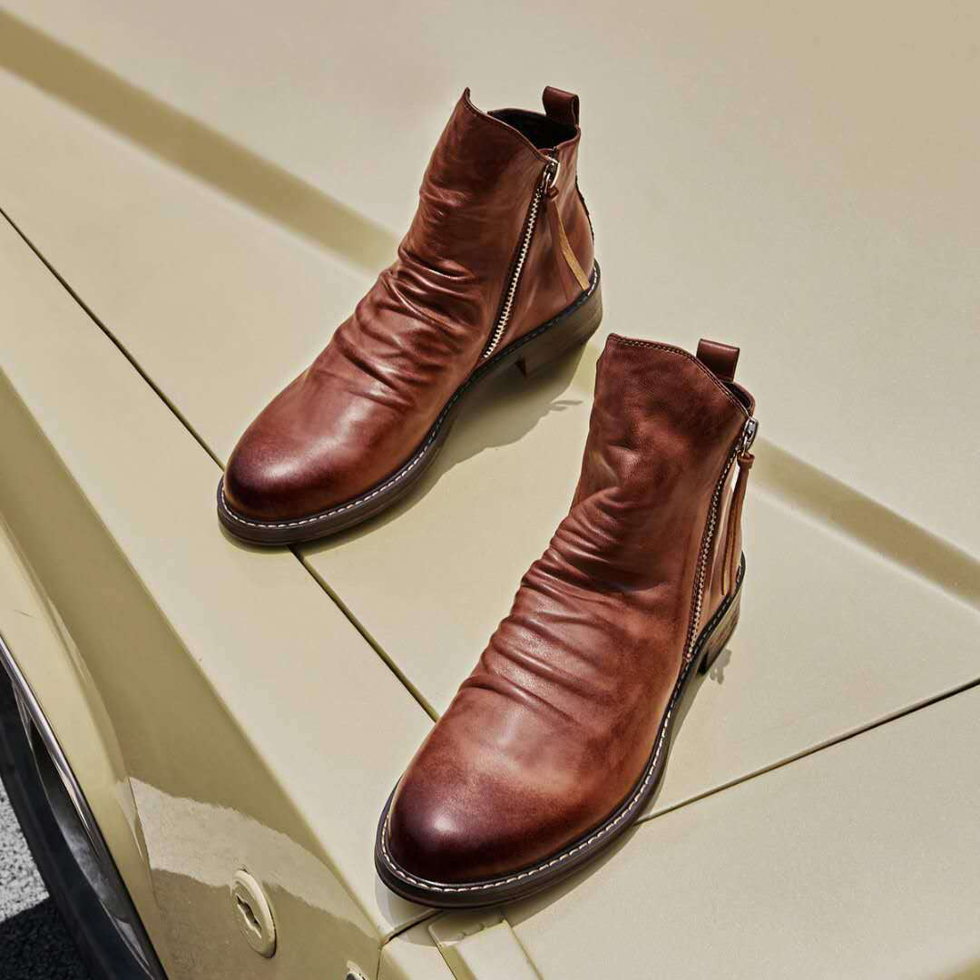 Lune London | Casual Autumn Stylish Boots with Zipper for Men