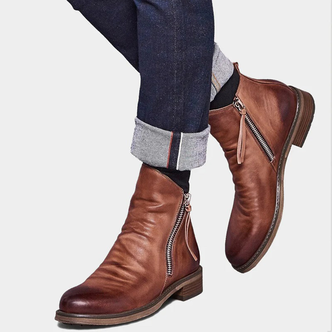 Lune London | Casual Autumn Stylish Boots with Zipper for Men